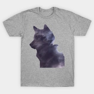 Space Wolf Silhouette T-Shirt